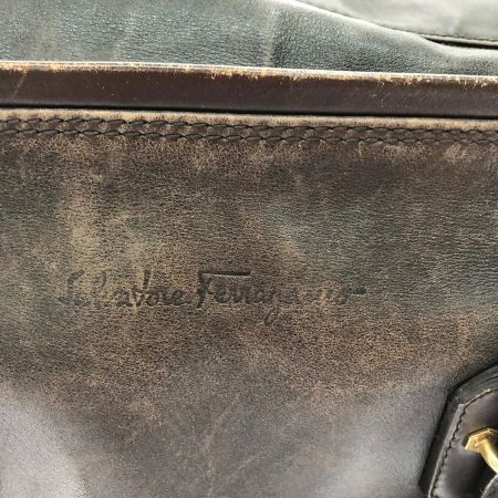  Salvatore Ferragamo サルヴァトーレフェラガモ トートバッグ オールレザー ショルダートート EO-24 8834 ブラウン