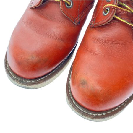  RED WING レッドウィング メンズブーツ ワークブーツ プレーントゥ 25.5cm ブラウン