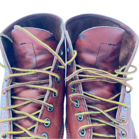  RED WING レッドウィング メンズブーツ ワークブーツ プレーントゥ 25.5cm ブラウン