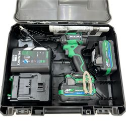 HiKOKI ハイコーキ インパクトドライバ コードレス式 36v 充電器・充電池2個・ケース付 WH36DD 2XHLSZ グリーン Sランク