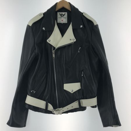  666 ウエストベルト付き ライダースジャケット レザージャケット SAIZE S ブラック