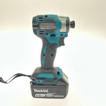  MAKITA マキタ インパクトドライバ コードレス式 18v 充電器・充電池2個・ケース付 TD173 ブルー