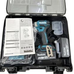 MAKITA マキタ インパクトドライバ コードレス式 18v 充電器・充電池2個・ケース付 TD173 ブルー Sランク