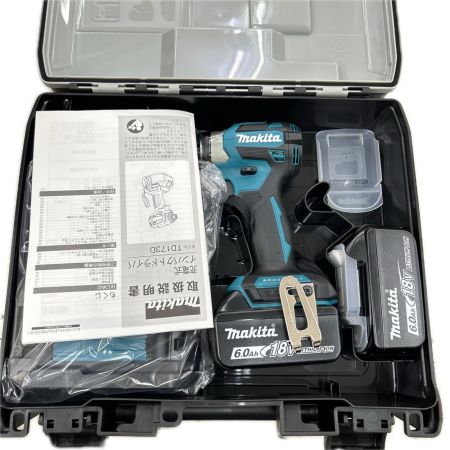 MAKITA マキタ インパクトドライバ コードレス式 18v 充電器・充電池2個・ケース付 TD173 ブルー