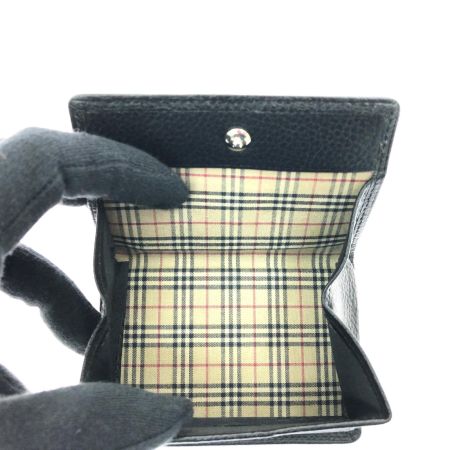  BURBERRY バーバリー ユニセックス 小銭入れ コインケース ノバチェック  ブラック