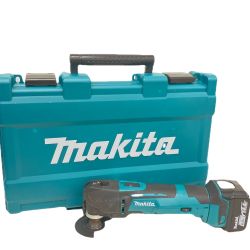 ▼▼ MAKITA マキタ 電動工具 コードレス式 14.4V 充電式マルチツール 充電器・充電池2個・ケース付 PSEマーク有 TM41DRG ブルー Bランク