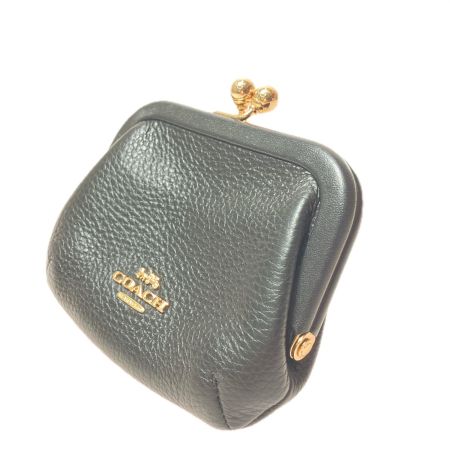  COACH コーチ レディース がま口財布 コインケース 小銭入れ C7517 ブラック