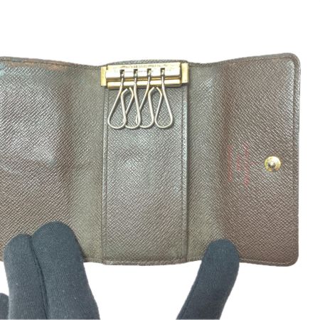  LOUIS VUITTON ルイヴィトン ユニセックス 4連キーケース ダミエ ミュルティクレ4 N62631 ブラウン