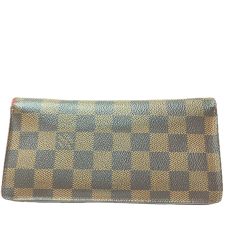 LOUIS VUITTON ルイヴィトン メンズ 二つ折り長財布 ダミエ ポルトフォイユ ロン 小銭れ無 N62228 Bランク