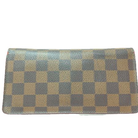  LOUIS VUITTON ルイヴィトン メンズ 二つ折り長財布 ダミエ ポルトフォイユ ロン 小銭れ無 N62228