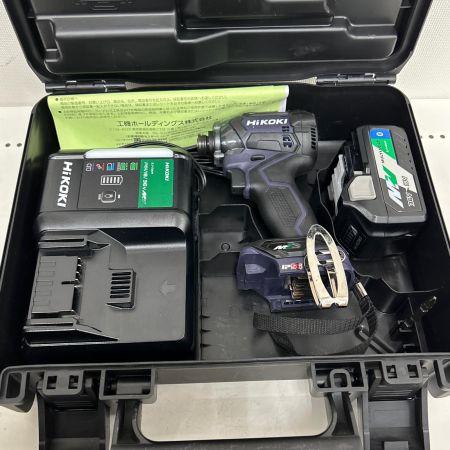  HiKOKI ハイコーキ インパクトドライバ 36v 充電器・充電池1個・ケース付 PSEマーク有 WH36DC パープル