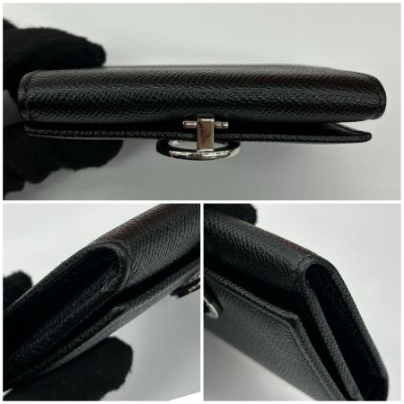  BVLGARI ブルガリ カードケース ロゴクリップ ブラック