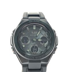 ▼▼ CASIO カシオ メンズ腕時計 デジアナウォッチ 電波ソーラー Baby-G G-MS ジーミズ MSG-W100G ブラック Bランク