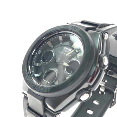  CASIO カシオ メンズ腕時計 デジアナウォッチ 電波ソーラー Baby-G G-MS ジーミズ MSG-W100G ブラック