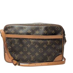 ▼▼ LOUIS VUITTON ルイヴィトン ユニセックス ショルダーバッグ モノグラム トロカデロ30 ポケット内側張替え M51272 ブラウン Bランク