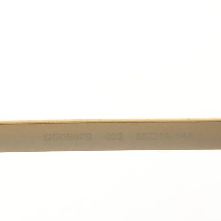  GUCCI グッチ メンズ アイウェア サングラス サーモントブロー型 セルフレーム メタルフレーム コンビネーション フルリム GG0697S