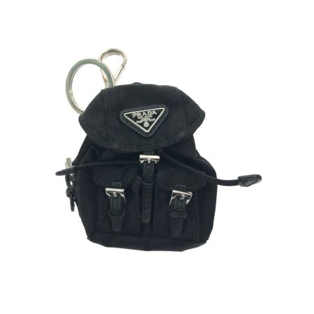  PRADA プラダ キーホルダー バッグチャーム ナイロン リュック型チャーム ブラック