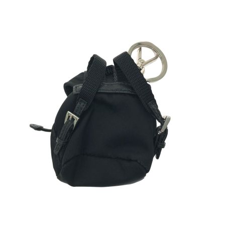  PRADA プラダ キーホルダー バッグチャーム ナイロン リュック型チャーム ブラック