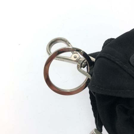  PRADA プラダ キーホルダー バッグチャーム ナイロン リュック型チャーム ブラック