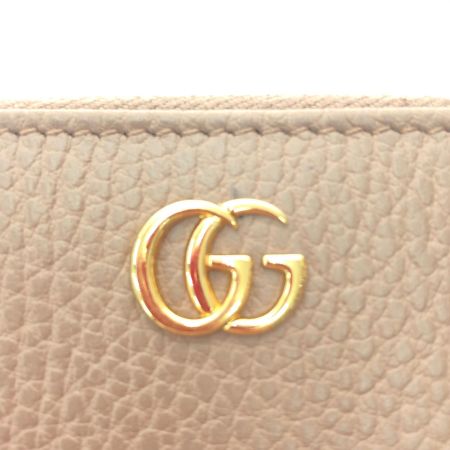  GUCCI グッチ レディース 長財布 ジップアラウンドウォレット プチマーモント ゴールド金具 GGマーク 786117 0959 ベージュ
