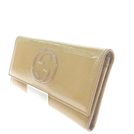  GUCCI グッチ レディース 長財布 ソーホー インターロッキングG GG 282414・2184 カーキ