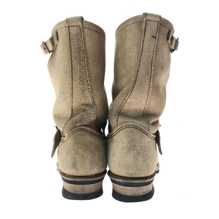 最終レッドウィング　ベージュ スエード エンジニアブーツ　US8 RED WING レッドウィング メンズブーツ エンジニアブーツ スエード
