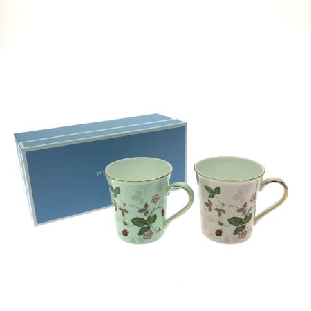  Wedgwood ウェッジウッド 洋食器 WILD STRAWBERRY ワイルドストロベリー マグカップ ペア 箱付