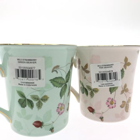  Wedgwood ウェッジウッド 洋食器 WILD STRAWBERRY ワイルドストロベリー マグカップ ペア 箱付