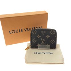 ▼▼ LOUIS VUITTON ルイヴィトン レディース コインケース モノグラム ジッピーコインパース 箱付 M60067 ブラウン Aランク