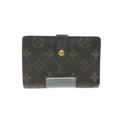 ▼▼ LOUIS VUITTON ルイヴィトン レディース 二つ折り財布 がま口財布 モノグラム ポルトモネ・ビエ ヴィエノワ M61663 ブラウン Bランク
