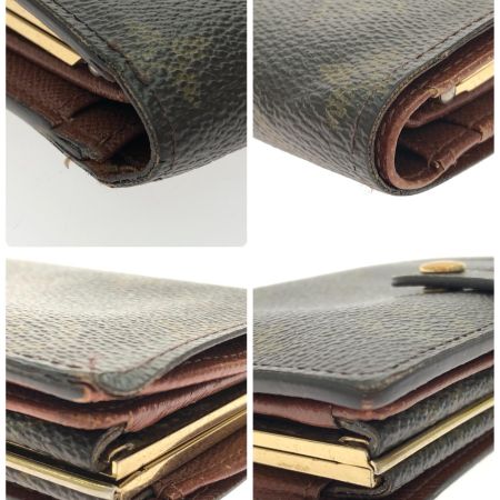  LOUIS VUITTON ルイヴィトン レディース 二つ折り財布 がま口財布 モノグラム ポルトモネ・ビエ ヴィエノワ M61663 ブラウン