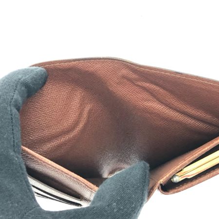  LOUIS VUITTON ルイヴィトン レディース 二つ折り財布 がま口財布 モノグラム ポルトモネ・ビエ ヴィエノワ M61663 ブラウン