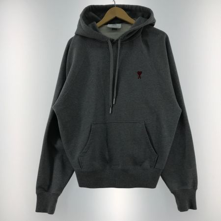  AMI パーカー SIZE L グレー フード付き BFUSW205.747 グレー