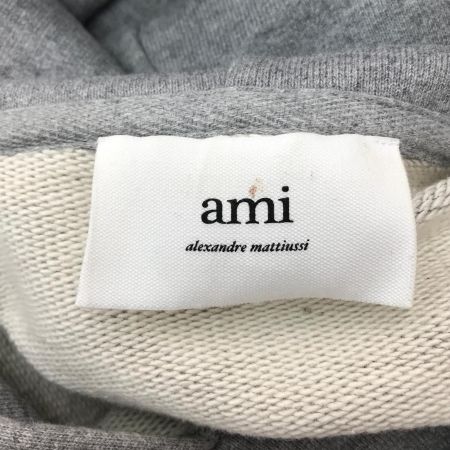  AMI パーカー SIZE L グレー フード付き BFUSW205.747 グレー