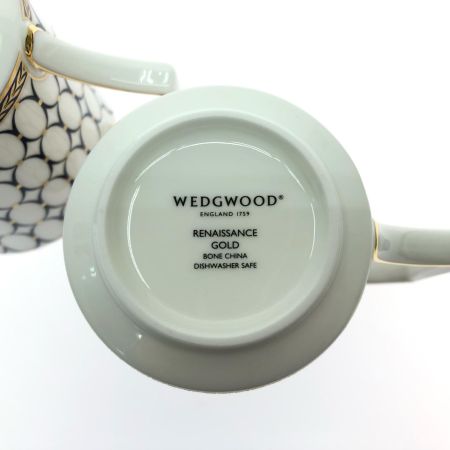  Wedgwood ウェッジウッド 洋食器 マグカップ ルネッサンス ゴールド ピンク ブルー 2Pセット 箱付