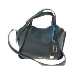 ▼▼ MARC JACOBS マークジェイコブス レディース トートバッグ ザ ミニ ディレクター タグ付 H008L01PF21 ブラック×ブルー Aランク