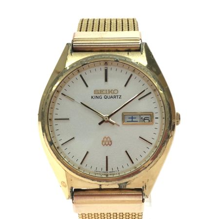 SEIKO セイコー メンズ腕時計 クオーツ KING QUARTZ キングクオーツ ヴィンテージ デイデイト ベルト社外品 9923-8060