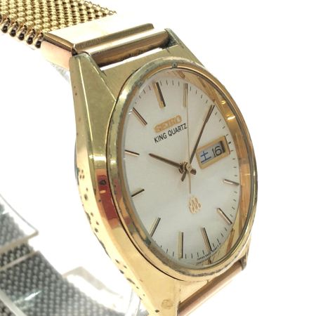 SEIKO セイコー メンズ腕時計 クオーツ KING QUARTZ キングクオーツ ヴィンテージ デイデイト ベルト社外品 9923-8060