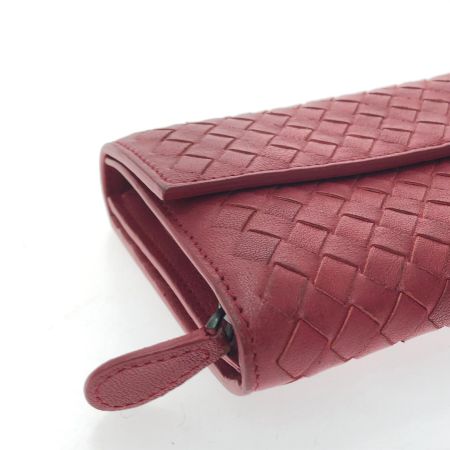  BOTTEGA VENETA ボッテガヴェネタ ユニセックス 長財布 イントレチャート 150509 V001N 6411 レッド