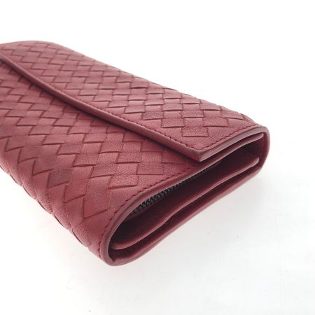  BOTTEGA VENETA ボッテガヴェネタ ユニセックス 長財布 イントレチャート 150509 V001N 6411 レッド