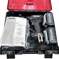MAKITA マキタ インパクトドライバ コードレス式 40v 充電器・充電池2個・ケース付 TD002GRDXB ブラック Sランク