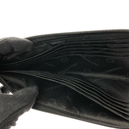  COCOCELUX GOLD ココセリュックスゴールド ハーフムーンバッグ 長財布セット ナイロン製 801AA0546 ブラック