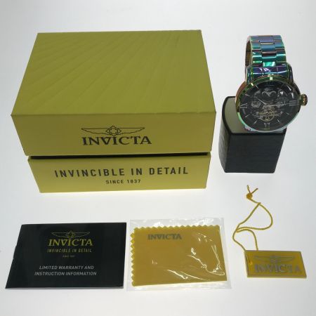  INVICTA 腕時計 クロノグラフ INVICTA Objet D Art 自動巻き ステンレススチール ブラック 40990