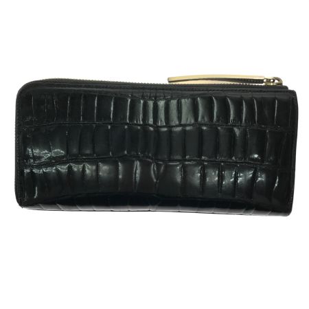  池田工芸 長財布 クロコダイル 内パイソン 373-S2590-2-1098 ブラック×ゴールド