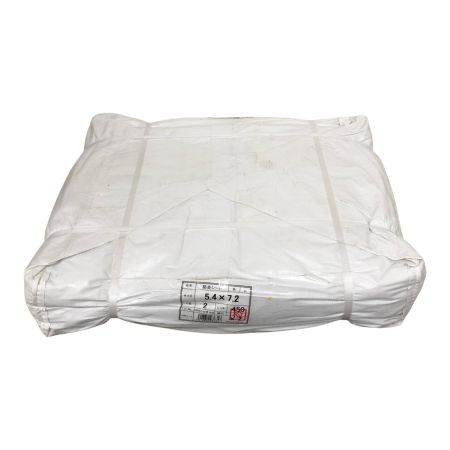   メーカー不明 防炎シート 白 5.4ｘ7.2m 450P 1枚 工事現場 野積み 防砂 災害 防災 備蓄 養生シート
