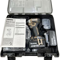 MAKITA マキタ インパクトドライバ コードレス式 18v 充電器・充電池2個・ケース付 TD173DGXAB ブラウン Sランク