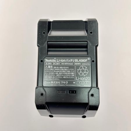 MAKITA マキタ バッテリー 40v 8.0Ah BL4080F ブラック