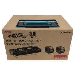 ▼▼ MAKITA マキタ パワーソースキット XGT10 40V バッテリBL4080×2本・充電器DC40RB PSEマーク有 A-74859 Sランク
