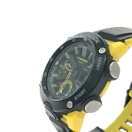  CASIO カシオ メンズ腕時計 クオーツ G-SHOCK アナデジ カーボンコアガード イエロー GA-2000-1A9JF