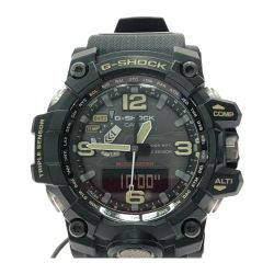 ▼▼ CASIO カシオ メンズ腕時計 デジアナウォッチ 電波ソーラー G-SHOCK Gショック マッドマスター GWG-1000 ブラック Bランク